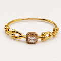Bracelet Rigide T Luxe Cristal Carré