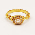 Bague T Luxe Cristal Carré