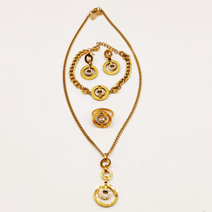 Ensemble Collier, Bracelet, Boucles d'oreilles et Bague Tresse Rafinity Luxe