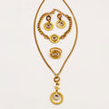 Ensemble Collier, Bracelet, Boucles d'oreilles et Bague Tresse Rafinity Luxe