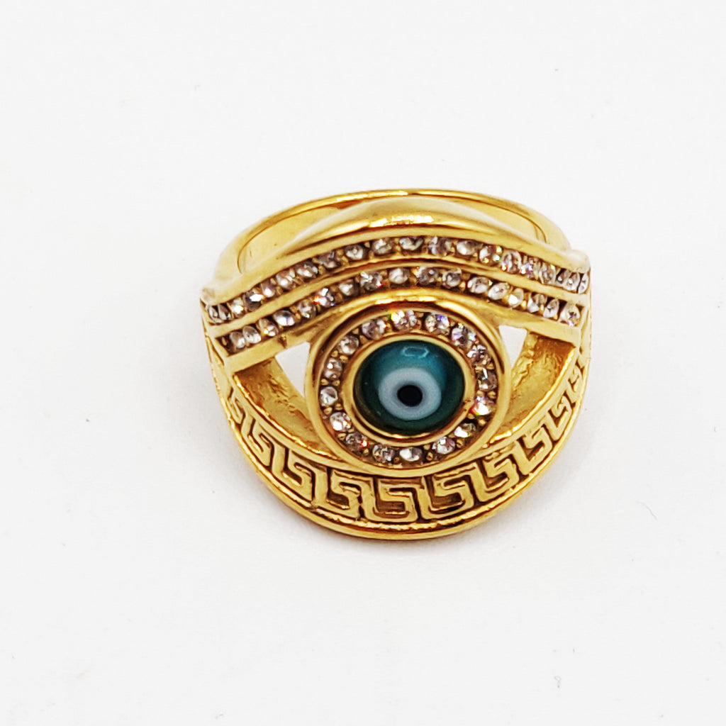 Bague Oeil Bleu V Luxe
