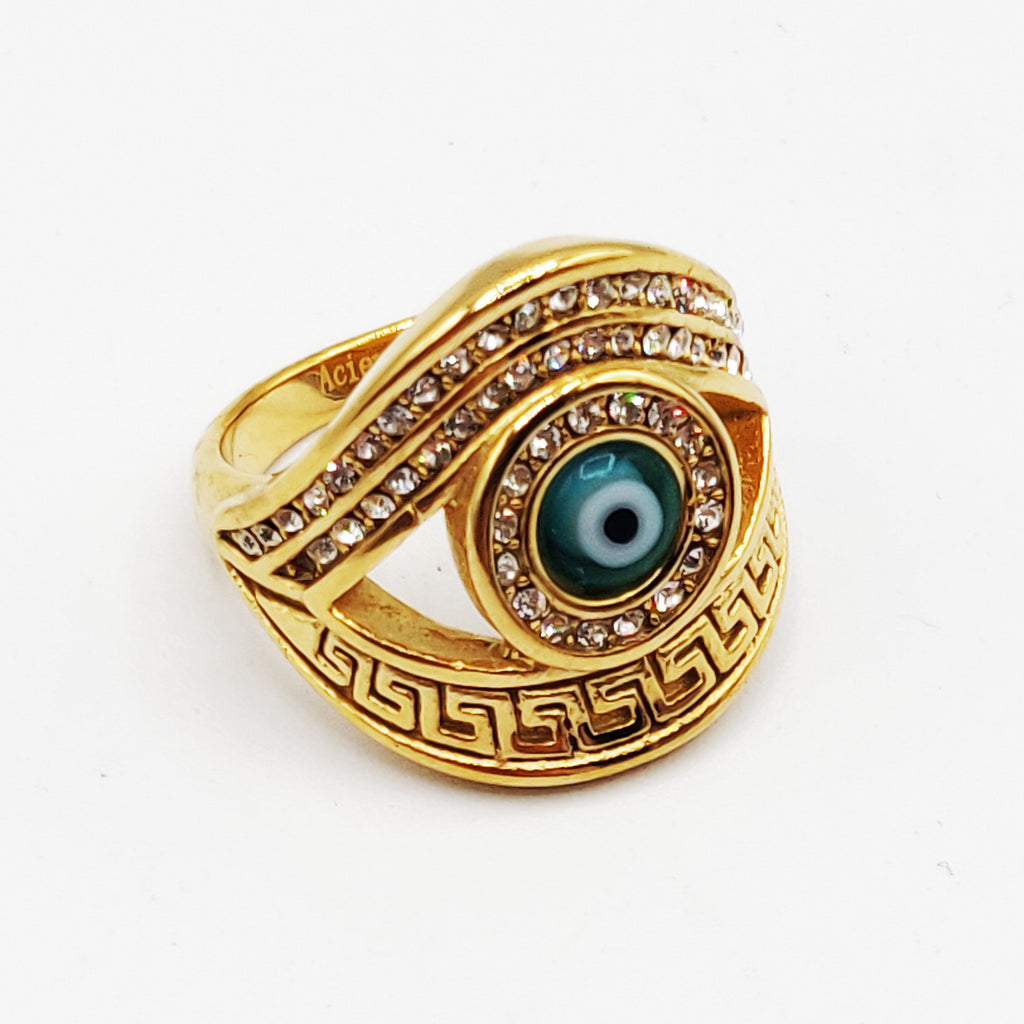 Bague Oeil Bleu V Luxe