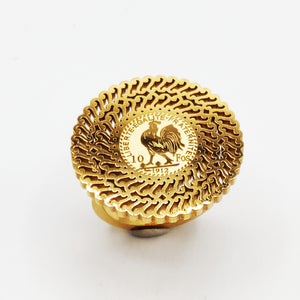 Bague Large Louise Coq Oriental Luxe