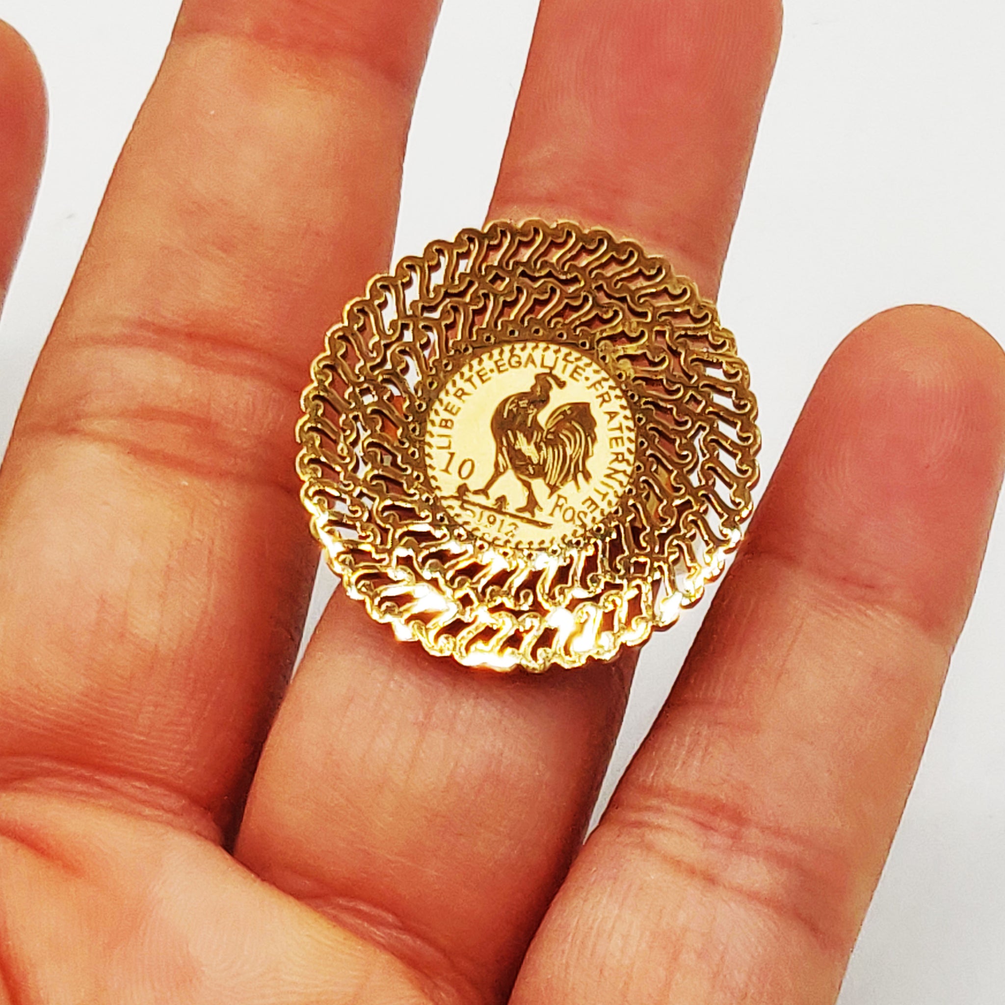 Bague Large Louise Coq Oriental Luxe