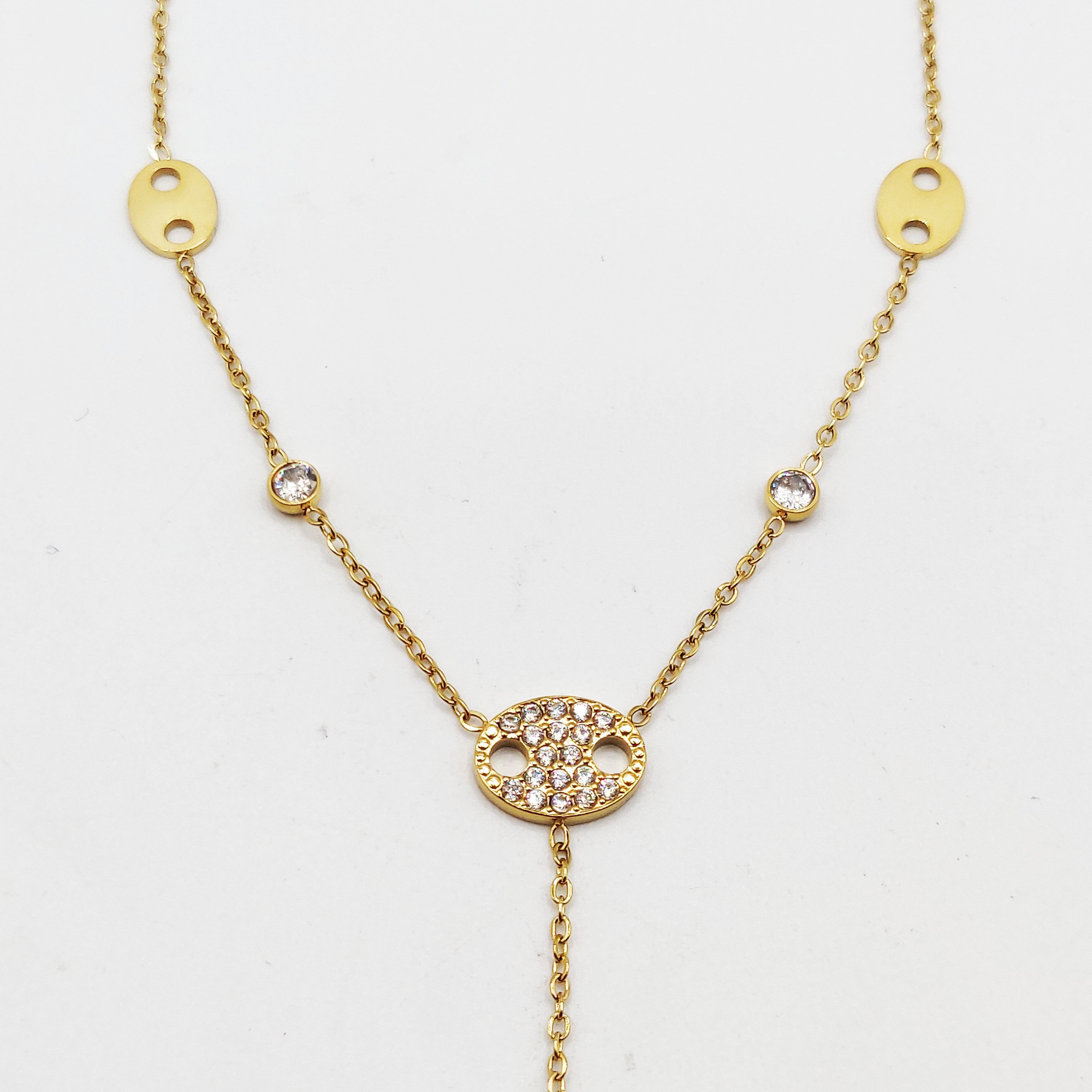 Collier Graines de Café Plates Descendant