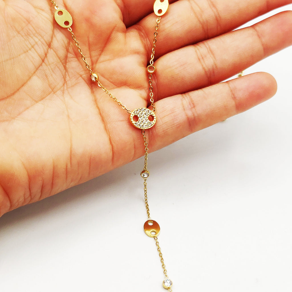 Collier Graines de Café Plates Descendant