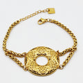 Bracelet Torsade Cercle Motifs Orientaux Fleurs X Luxe