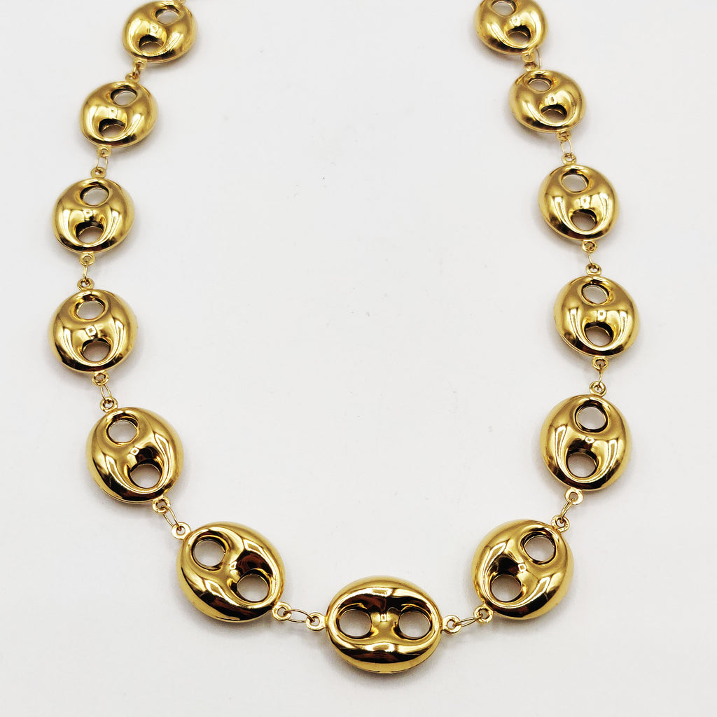 Collier Bibelots Grandes Graînes de Café Luxe