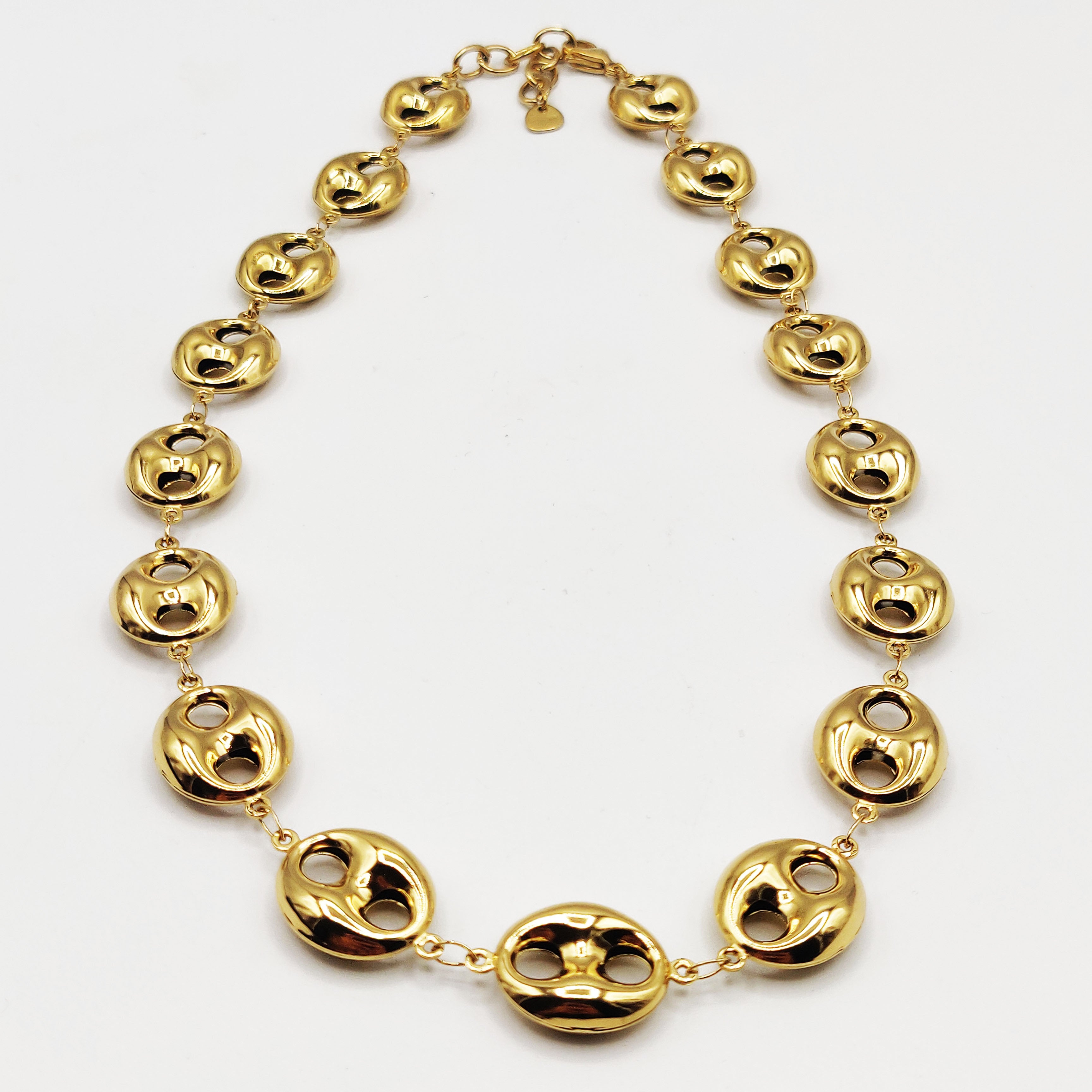 Collier Bibelots Grandes Graînes de Café Luxe