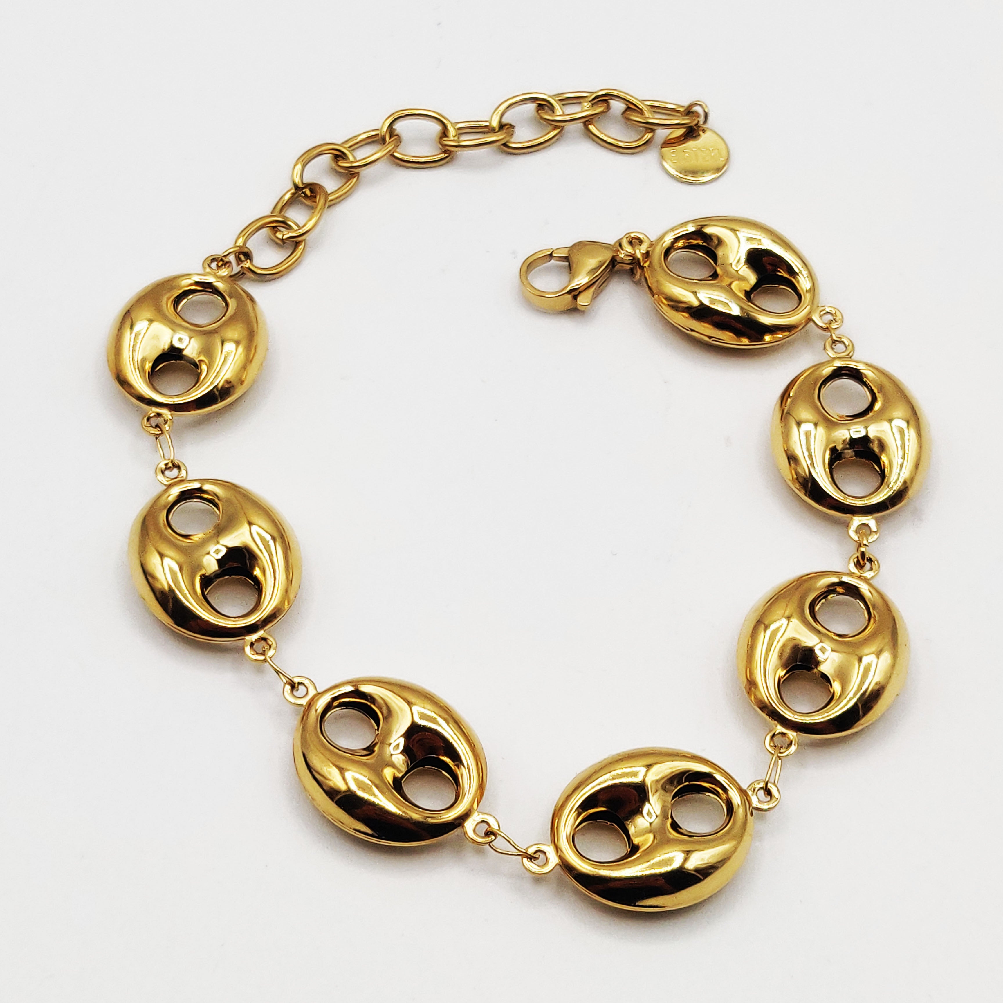 Bracelet Bibelots Grandes Graînes de Café Luxe