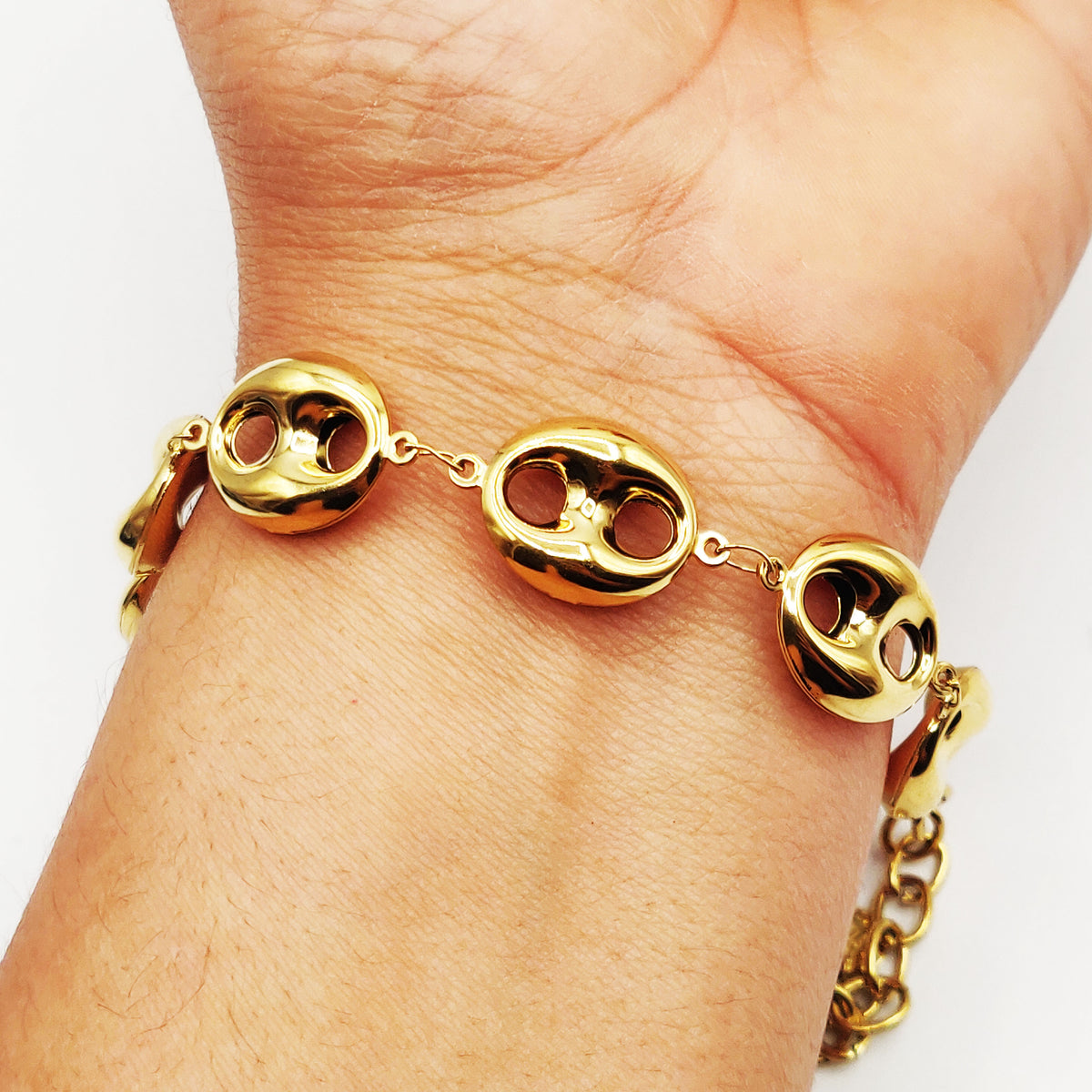 Bracelet Bibelots Grandes Graînes de Café Luxe