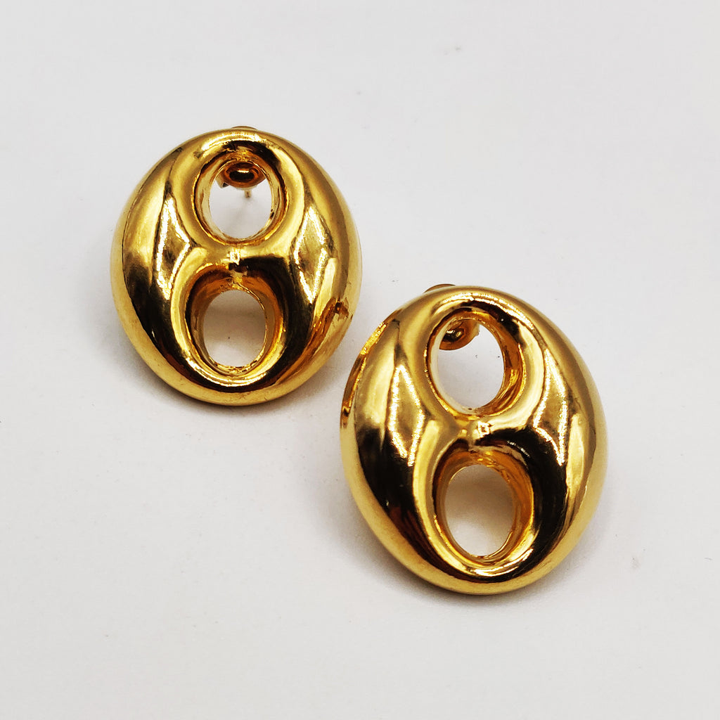 Boucles d'oreilles Grandes Graînes de Café Luxe