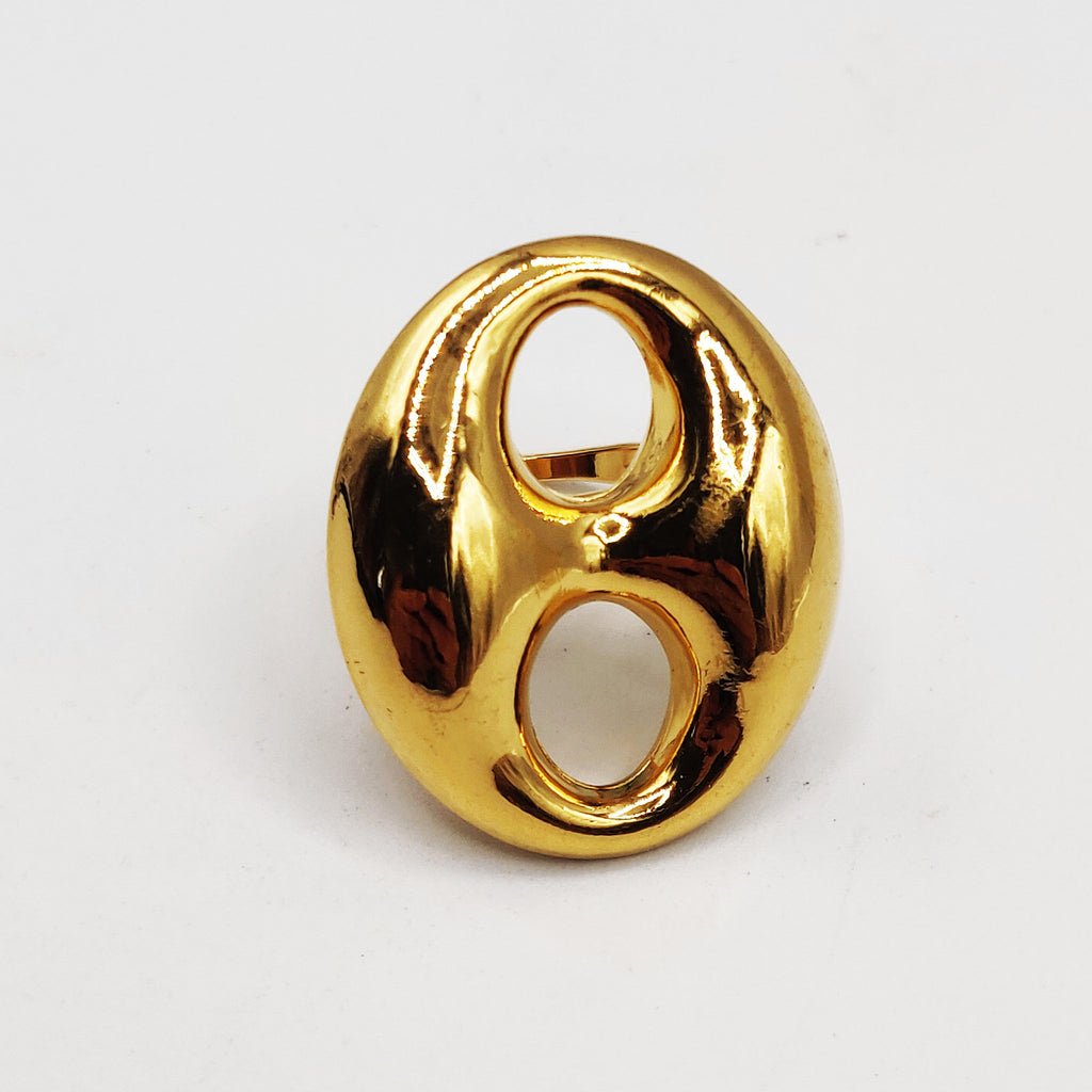Bague Grandes Graînes de Café Luxe