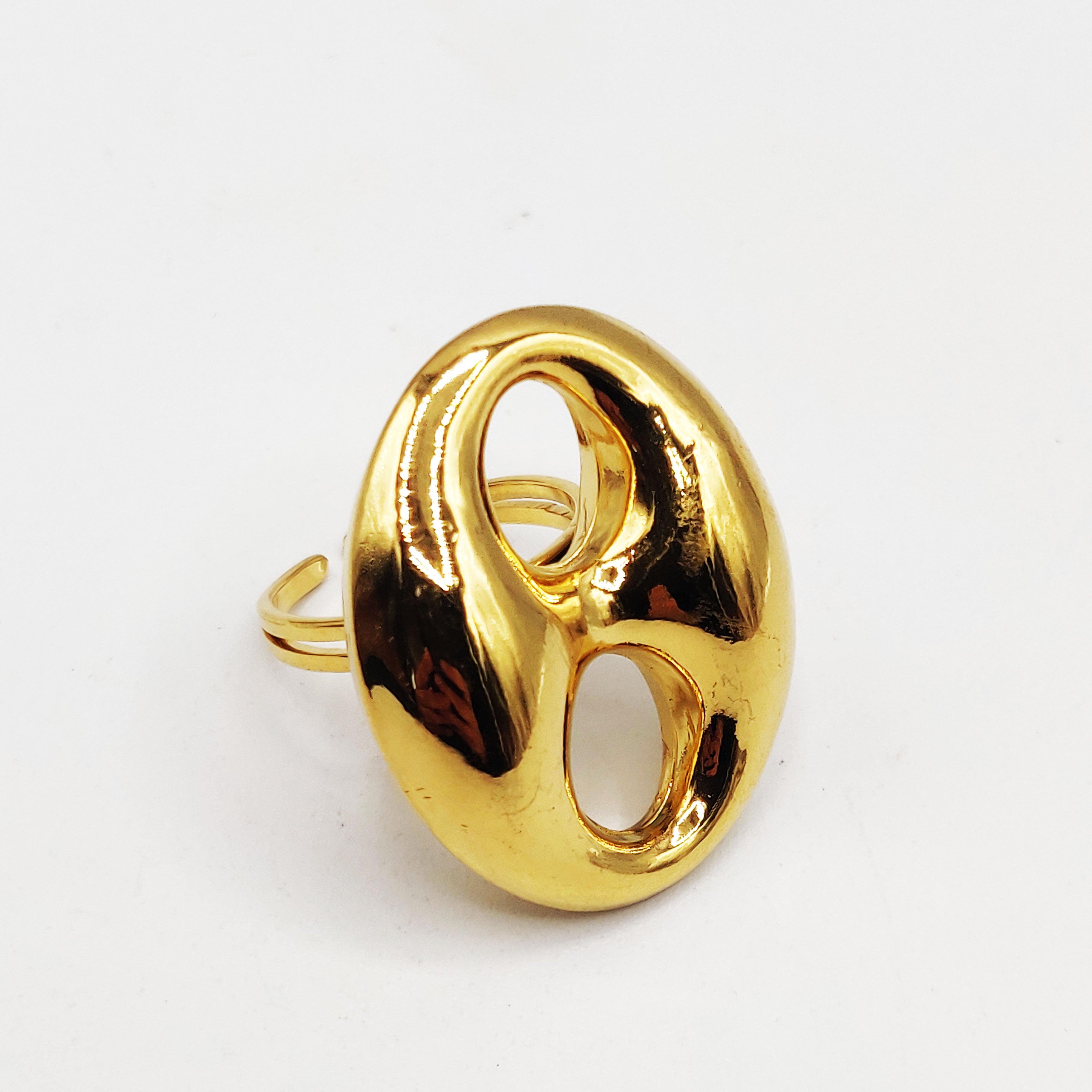 Bague Grandes Graînes de Café Luxe