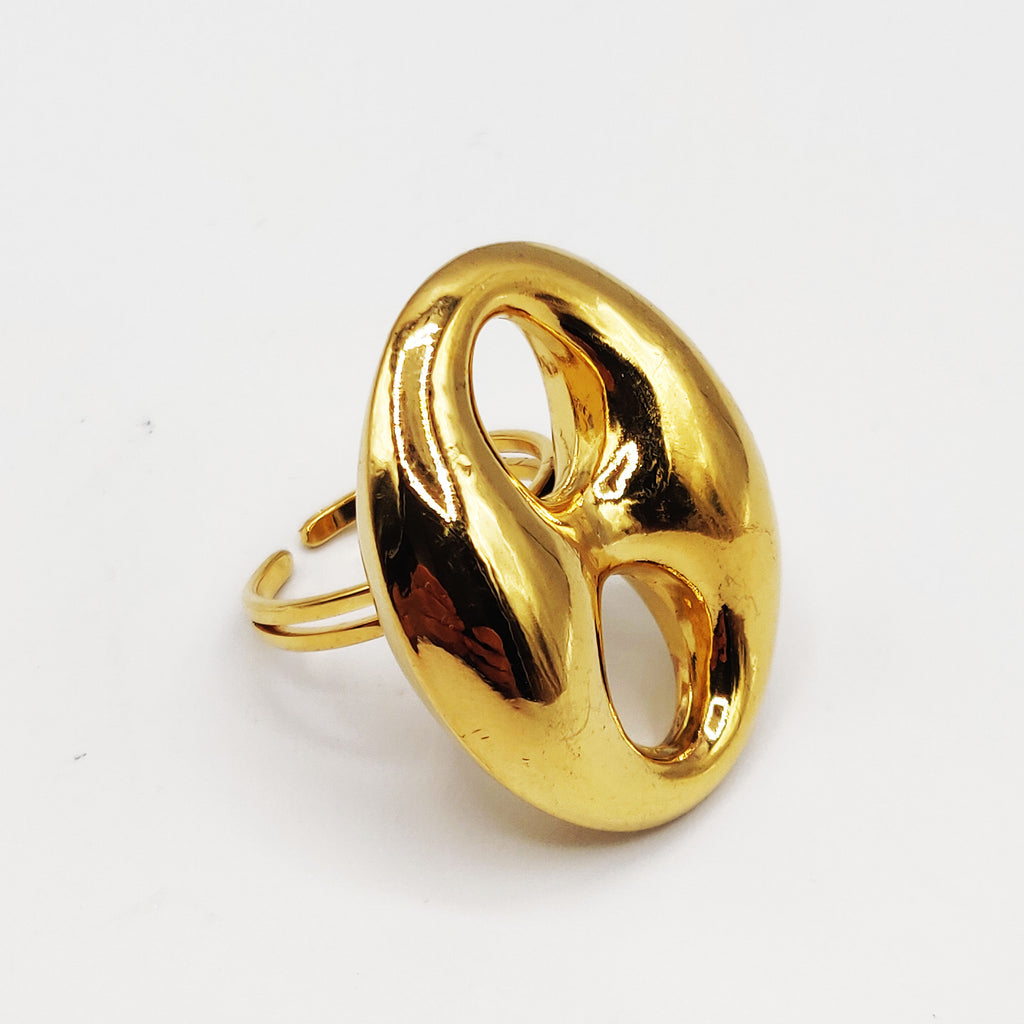 Bague Grandes Graînes de Café Luxe