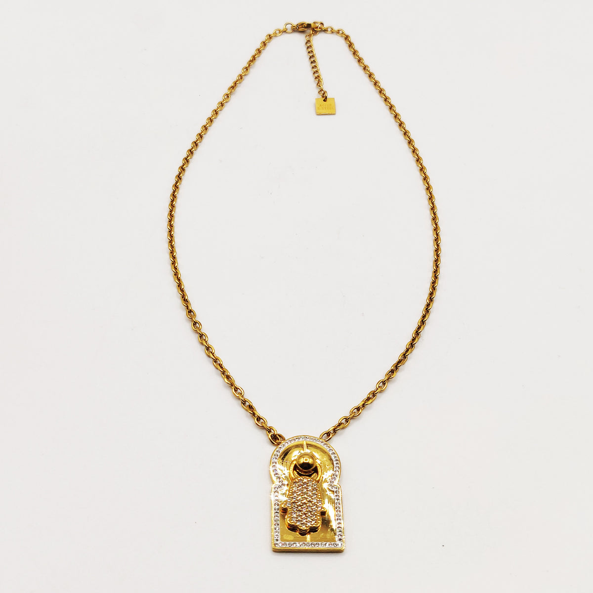 Collier Bab El Mansour Main de Fatma Cristaux