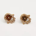 Boucles d'oreilles Main de Fatma Cristaux