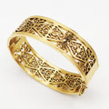 Bracelet Rigide Motifs Losanges Orientaux Luxe