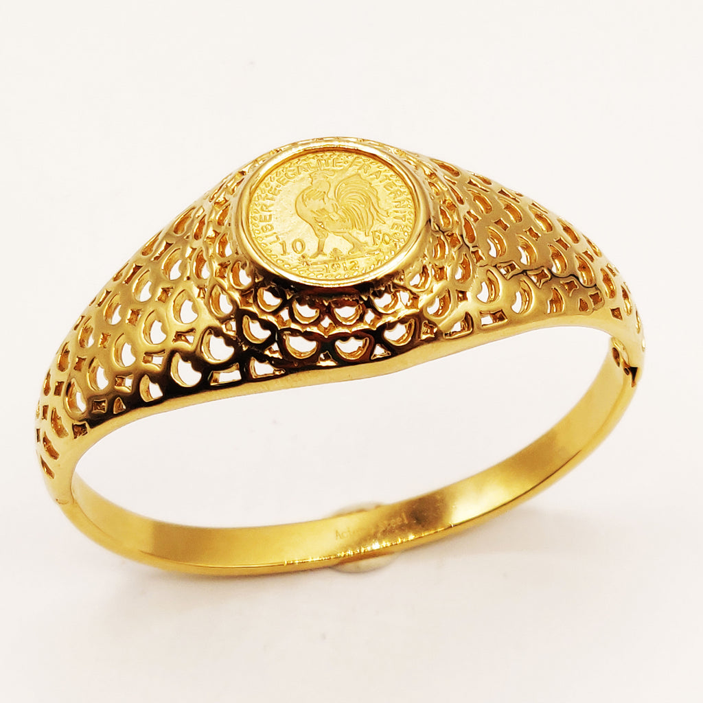 Bracelet Rigide Louise Coq Tour Trous Luxe