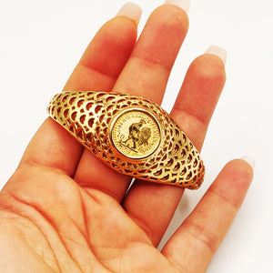 Bracelet Rigide Louise Coq Tour Trous Luxe
