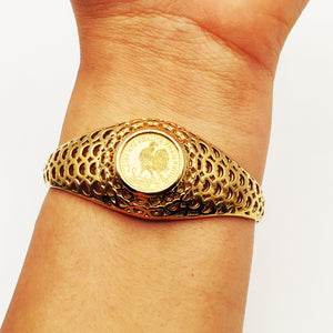 Bracelet Rigide Louise Coq Tour Trous Luxe
