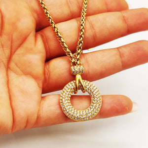 Collier Torsade Cercle Full Cristaux Luxe