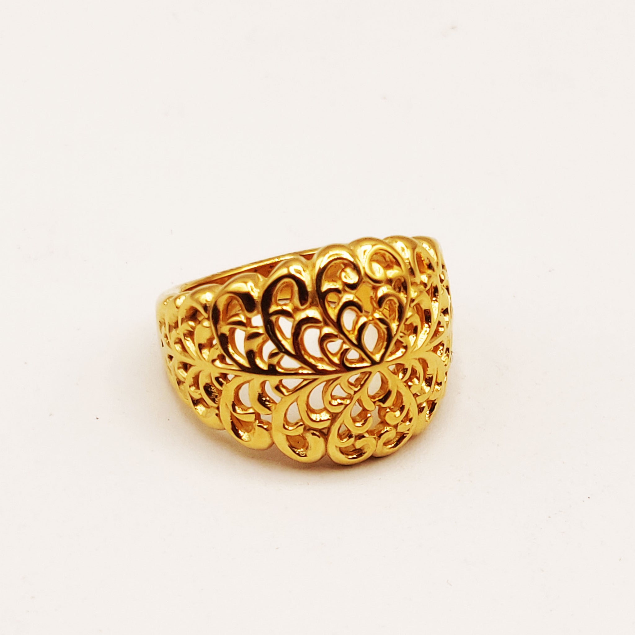 Bague Motifs Orientaux Vagues Luxe