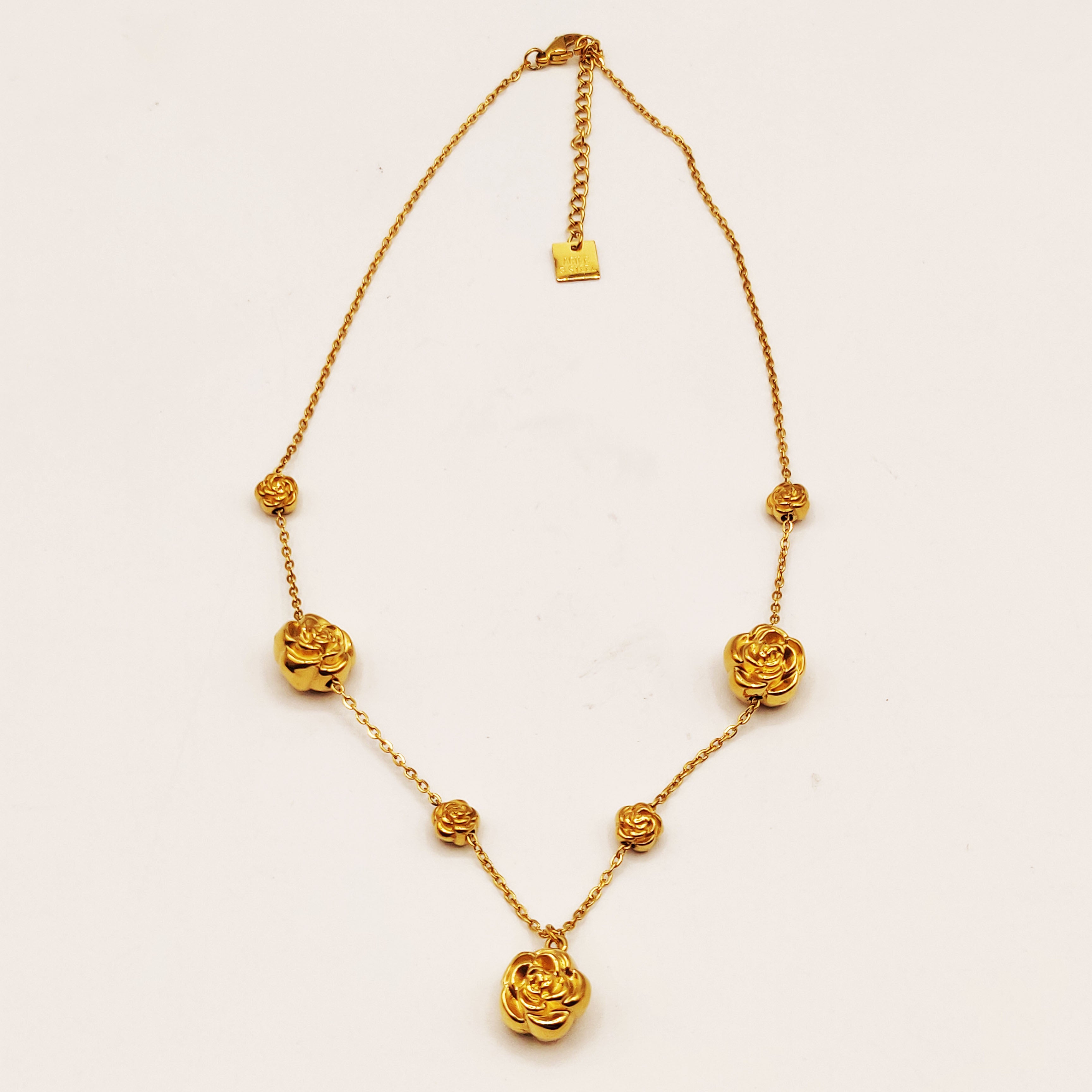 Collier Multi Fleurs Bombées Luxe