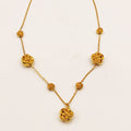 Collier Multi Fleurs Bombées Luxe