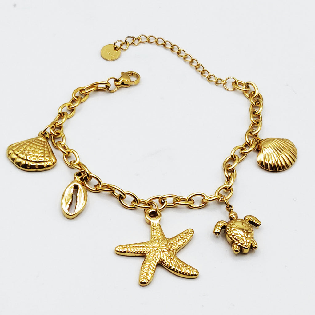 Bracelet Chaîne Bibelots Plage Luxe