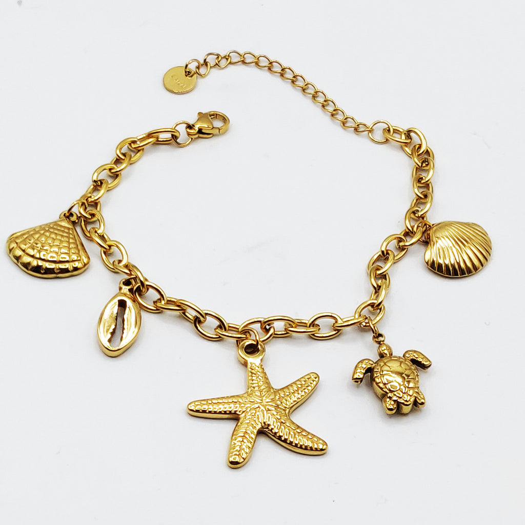 Bracelet Chaîne Bibelots Plage Luxe