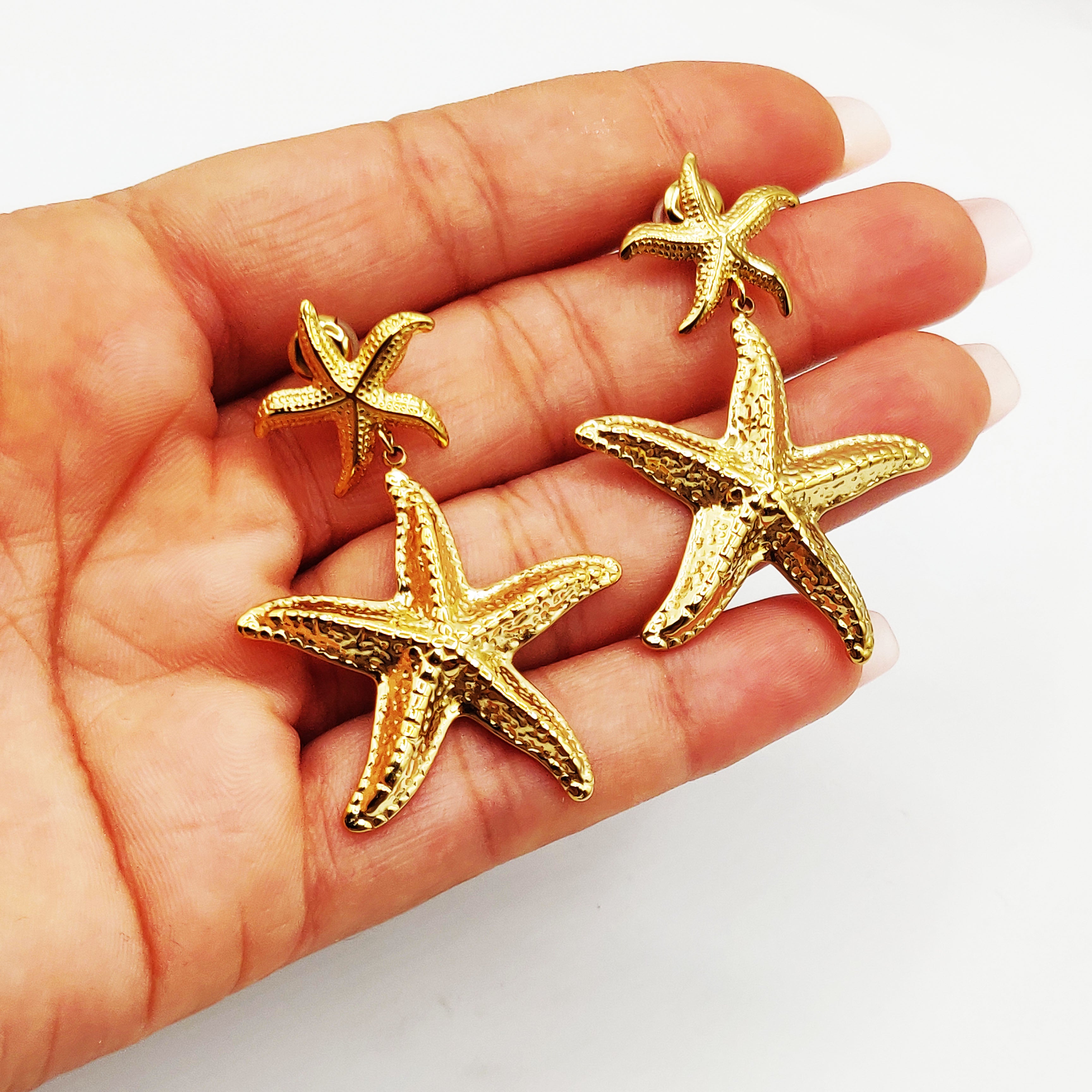 Boucles d'oreilles Chaîne Bibelots Plage Luxe