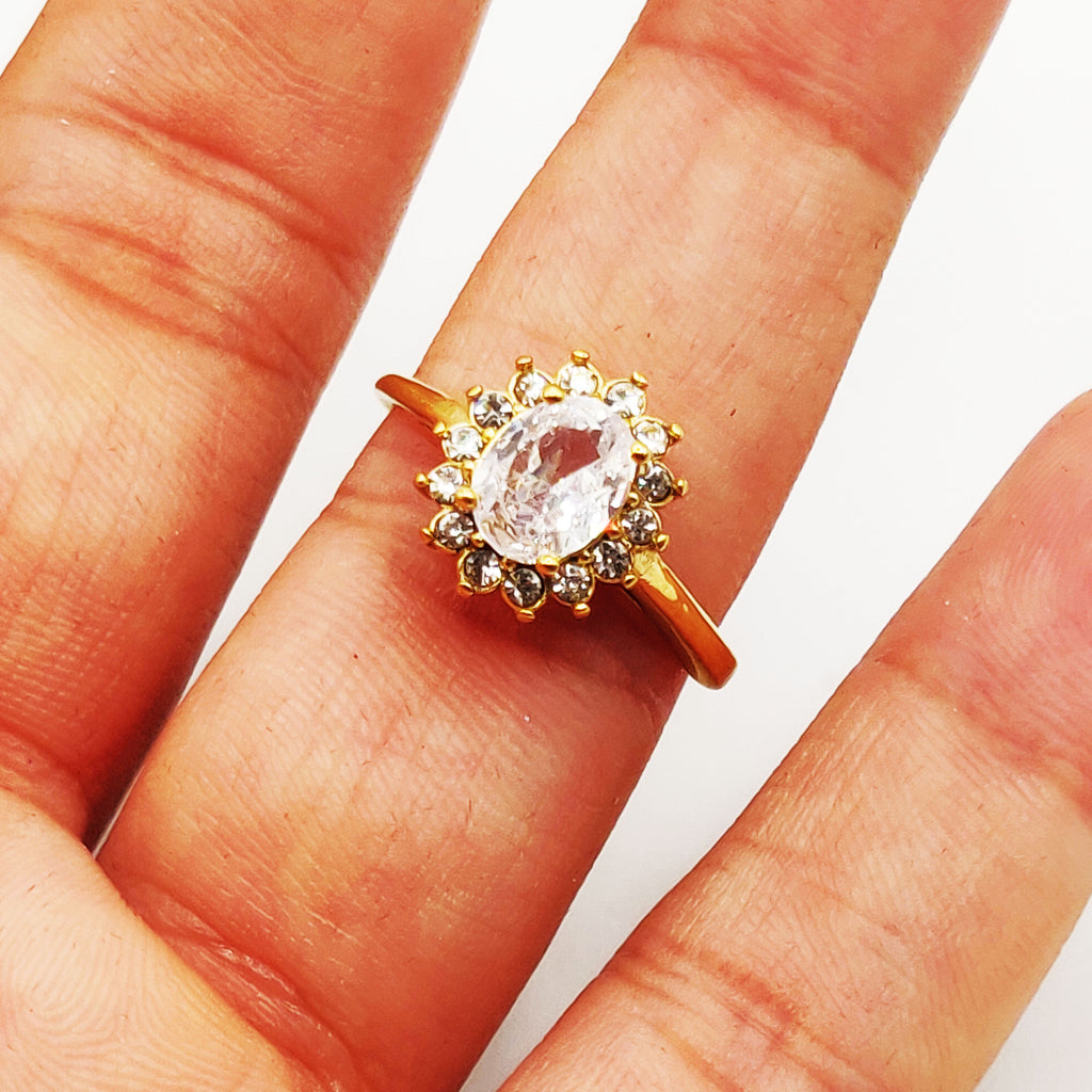 Bague Soleil Tour Cristaux
