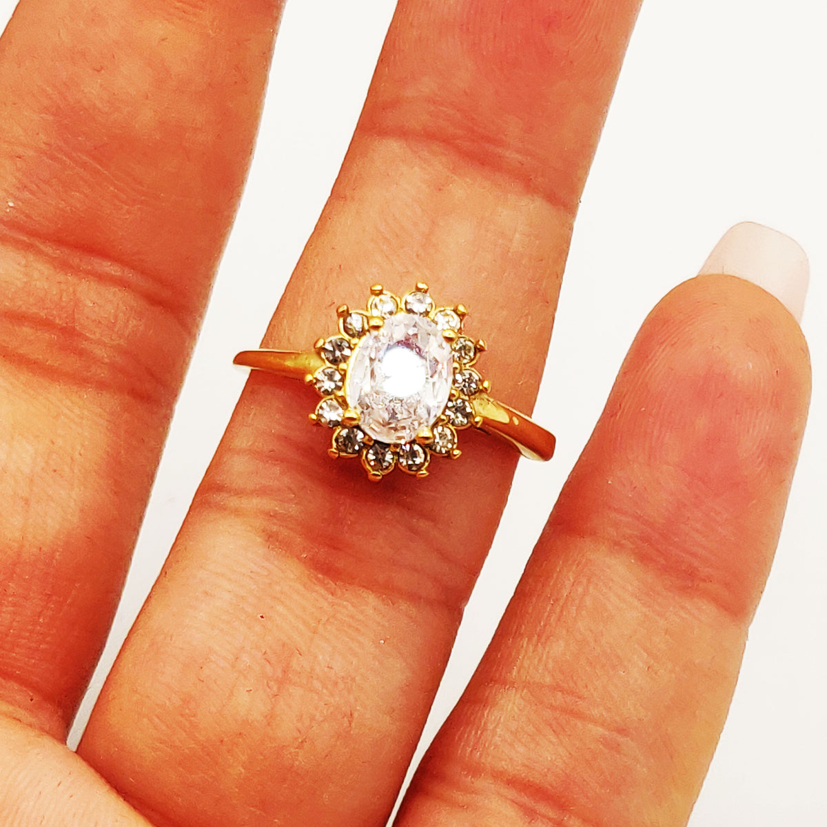 Bague Soleil Tour Cristaux