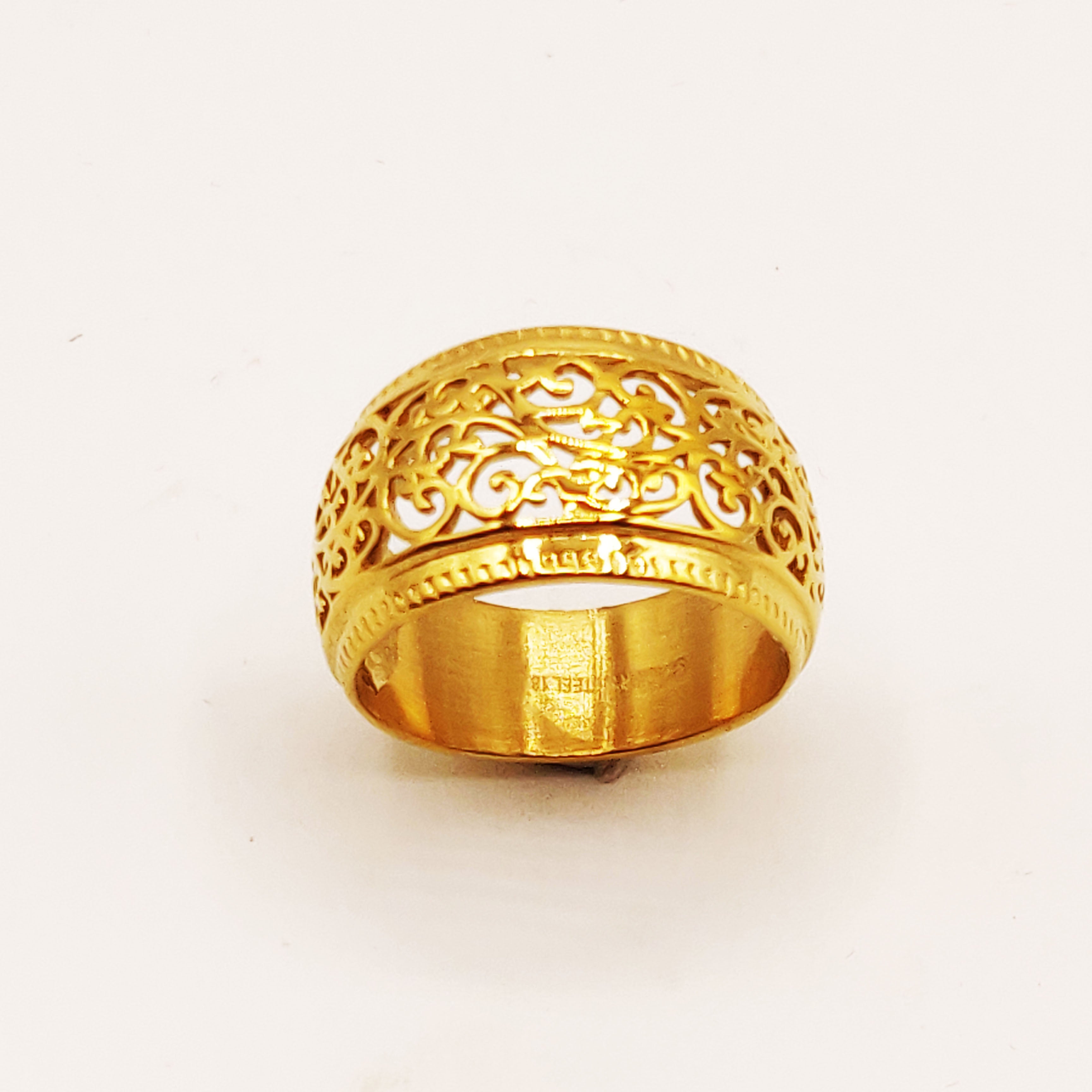 Bague Deblij Motifs Orientaux Bombé Luxe