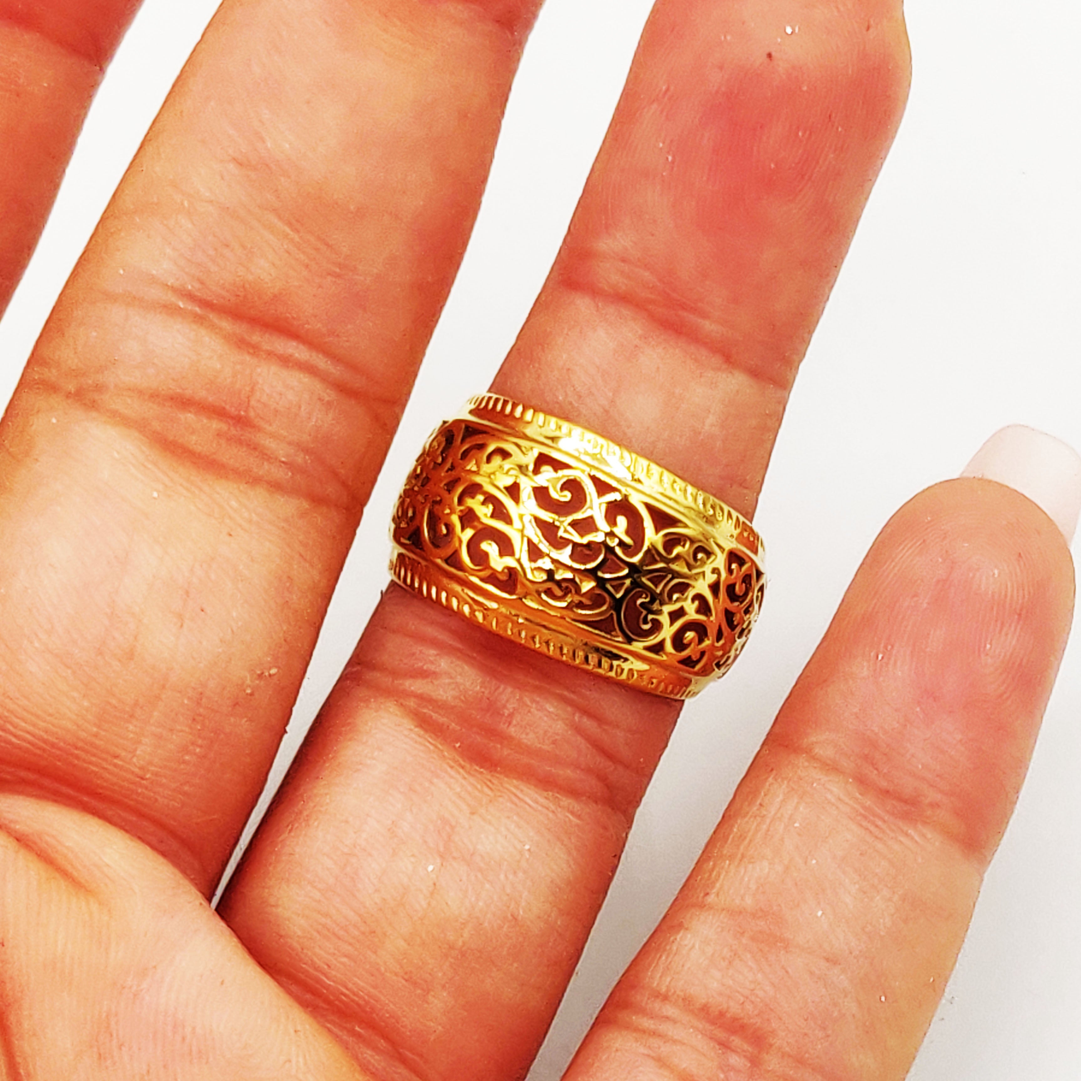 Bague Deblij Motifs Orientaux Bombé Luxe