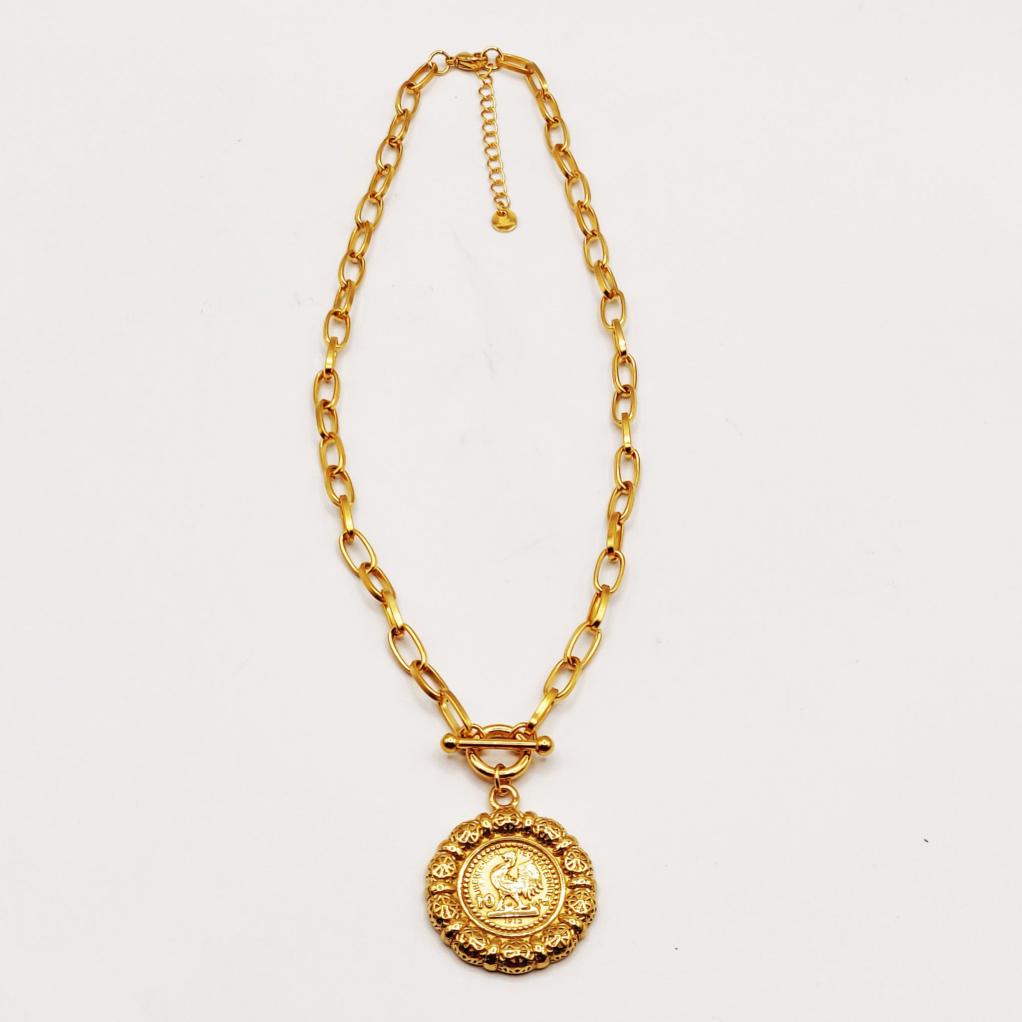 Collier Chaîne Louise Coq Tour Boules Orientales Luxe