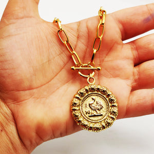 Collier Chaîne Louise Coq Tour Boules Orientales Luxe