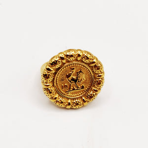 Bague Chaîne Louise Coq Tour Boules Orientales Luxe