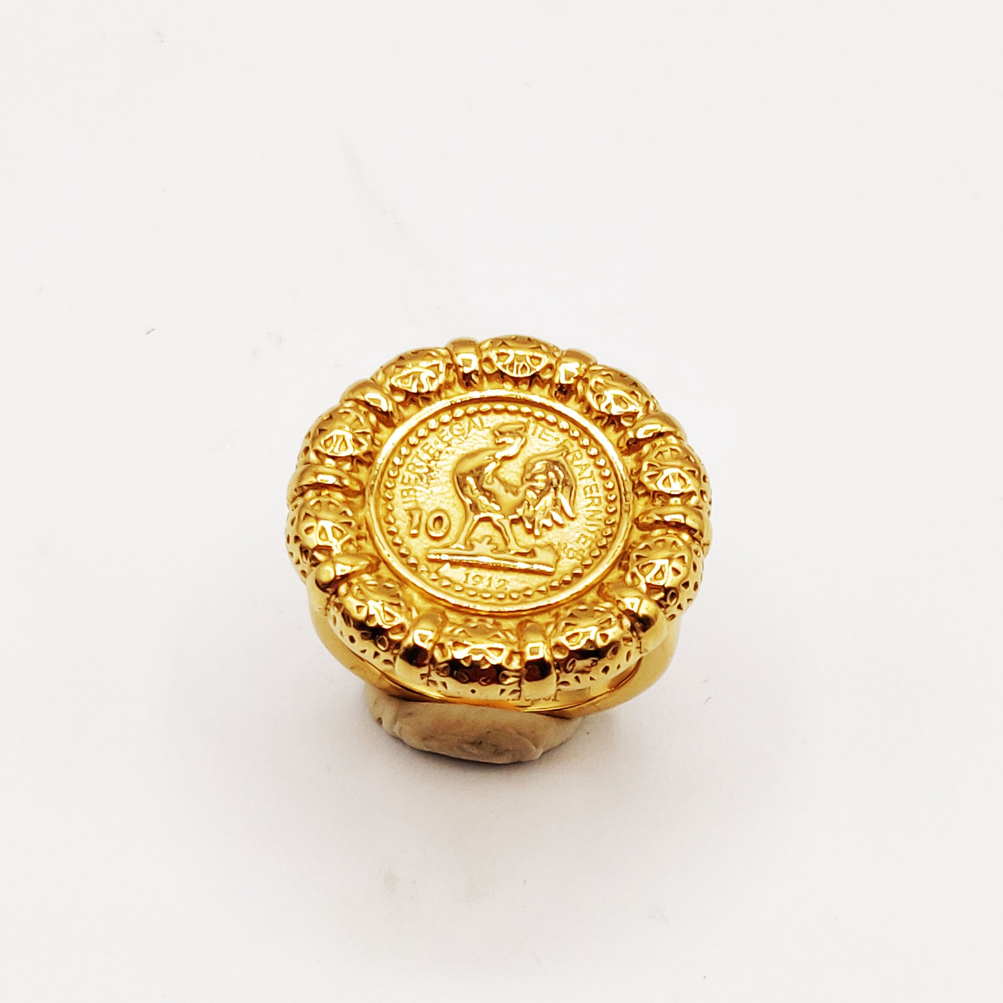 Bague Chaîne Louise Coq Tour Boules Orientales Luxe