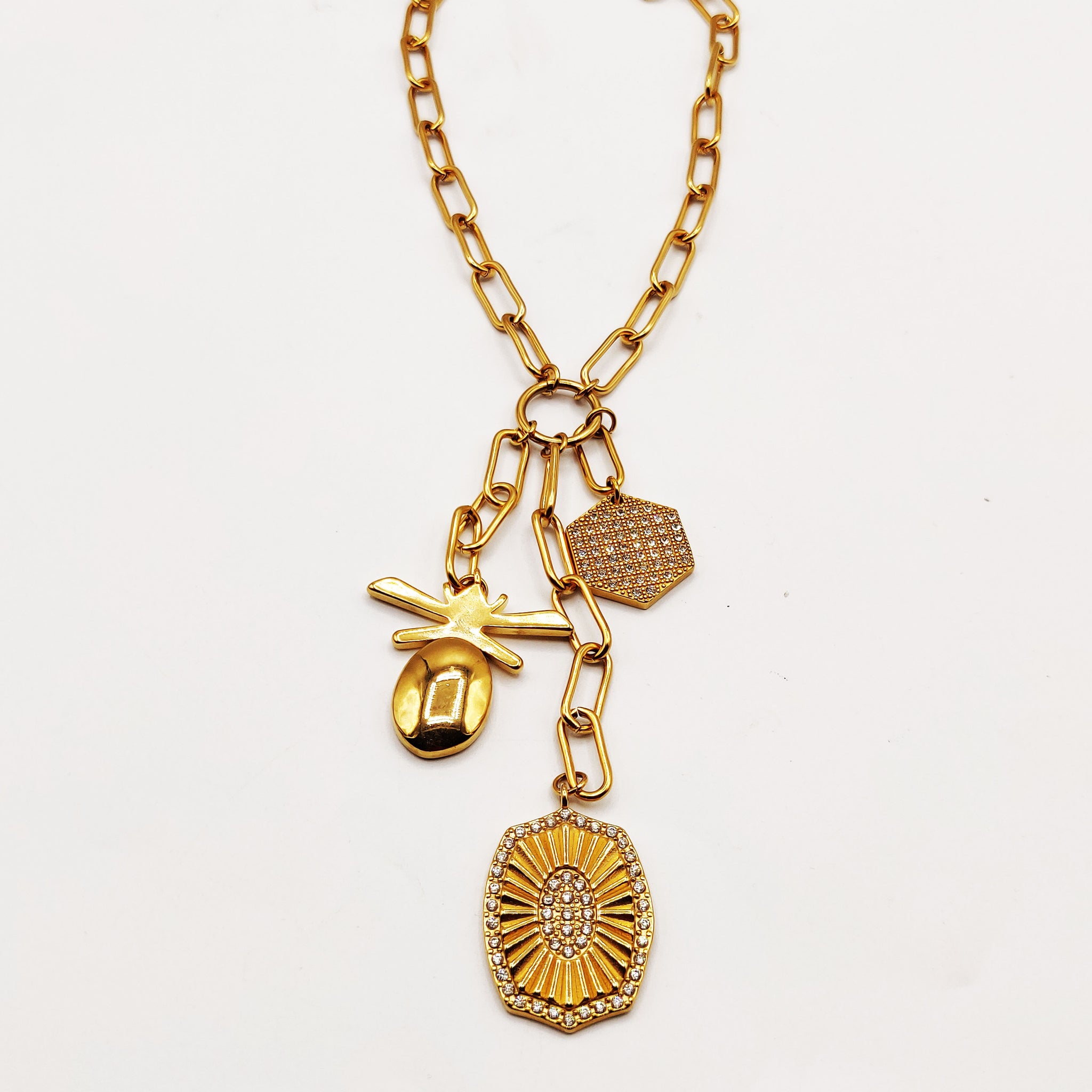 Collier / Sautoir Chaîne Pendentifs Premium Luxe