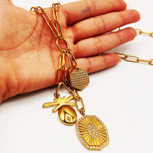 Collier / Sautoir Chaîne Pendentifs Premium Luxe