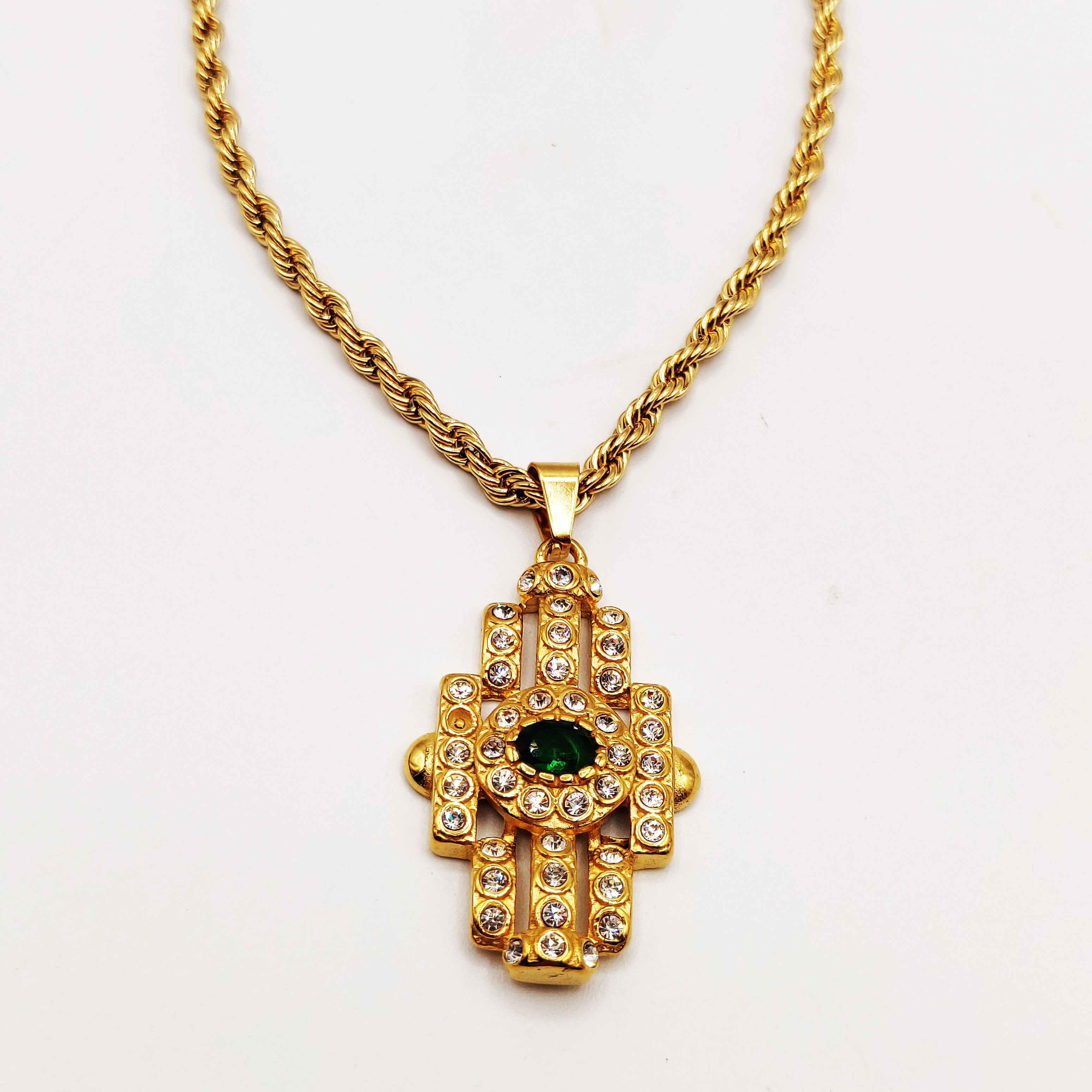 Collier Beldi Pierre Verte Luxe