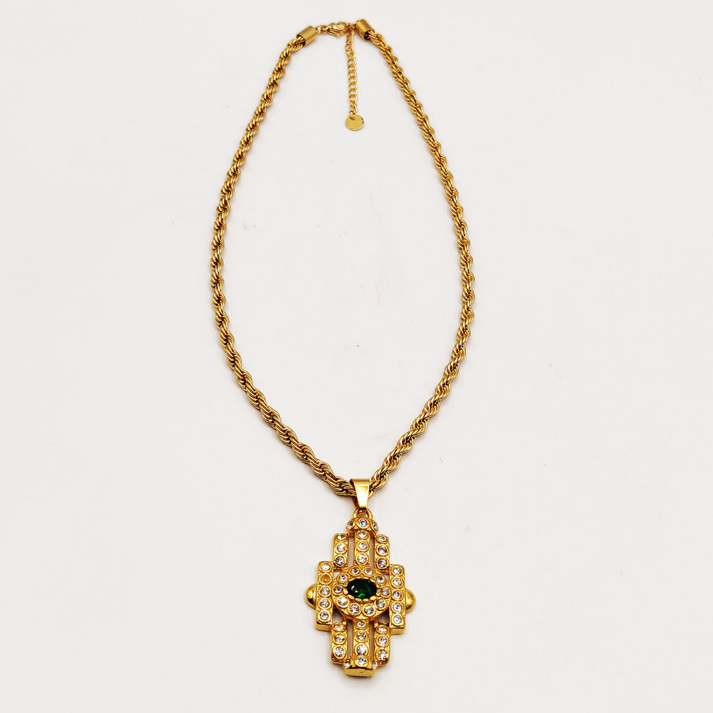 Collier Beldi Pierre Verte Luxe