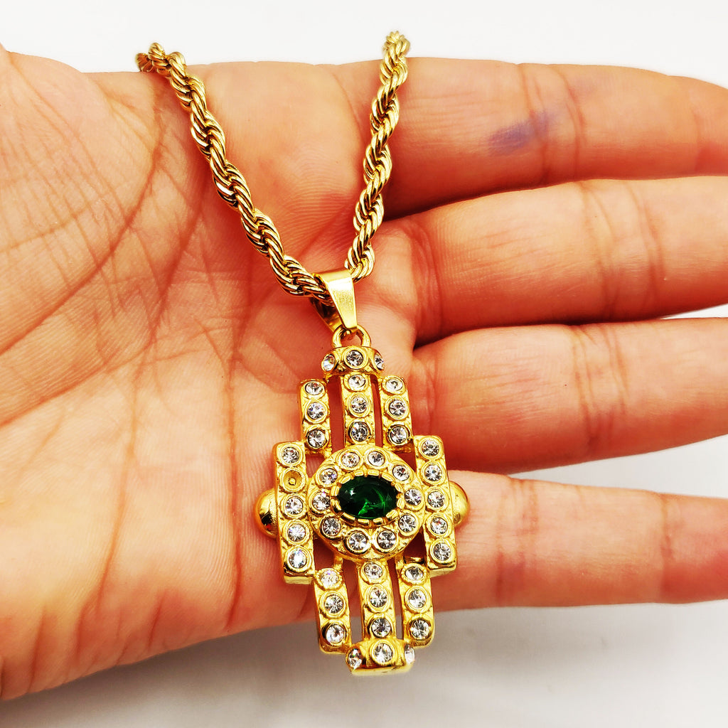 Collier Beldi Pierre Verte Luxe