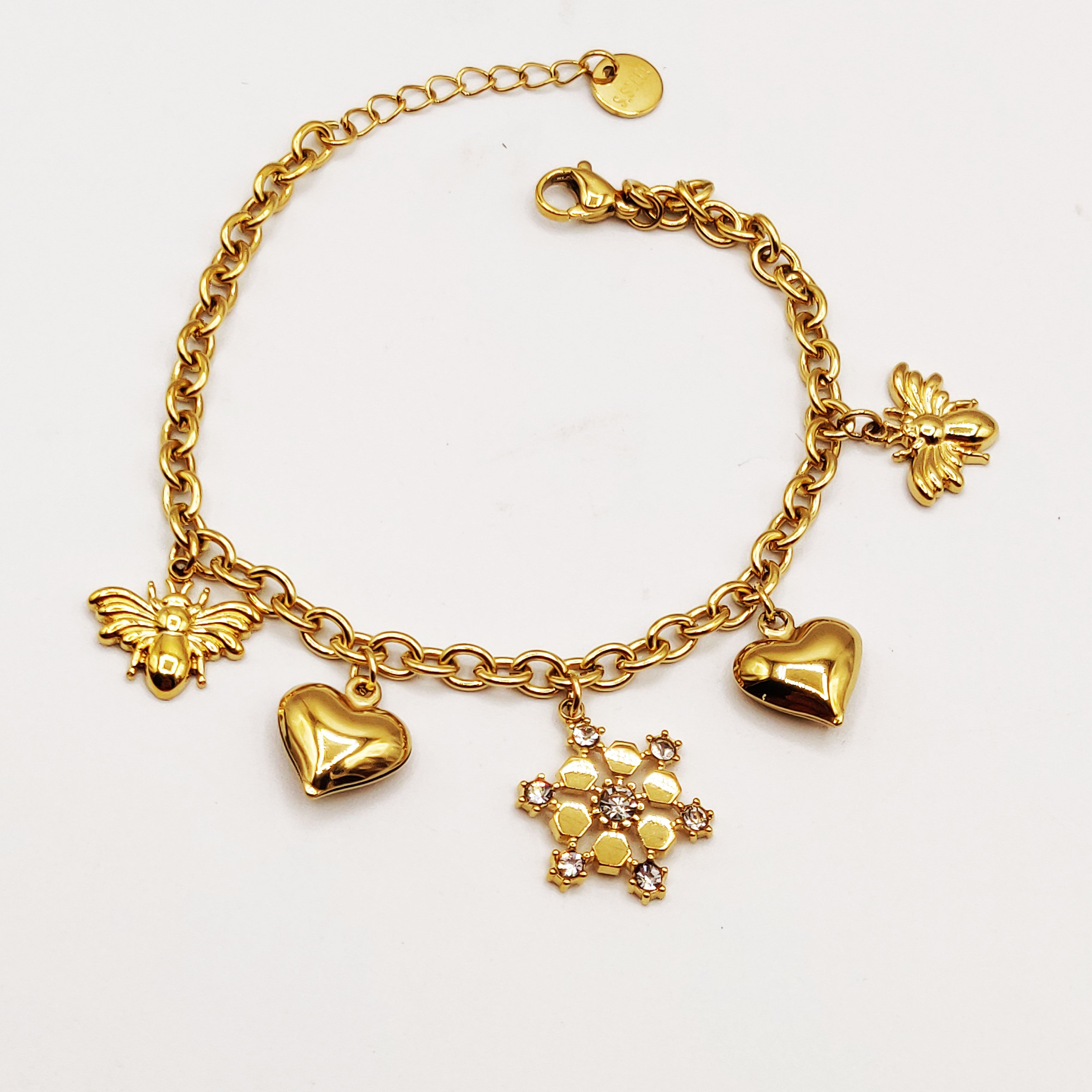 Bracelet Bibelots Flocon de Neige Cristaux Luxe
