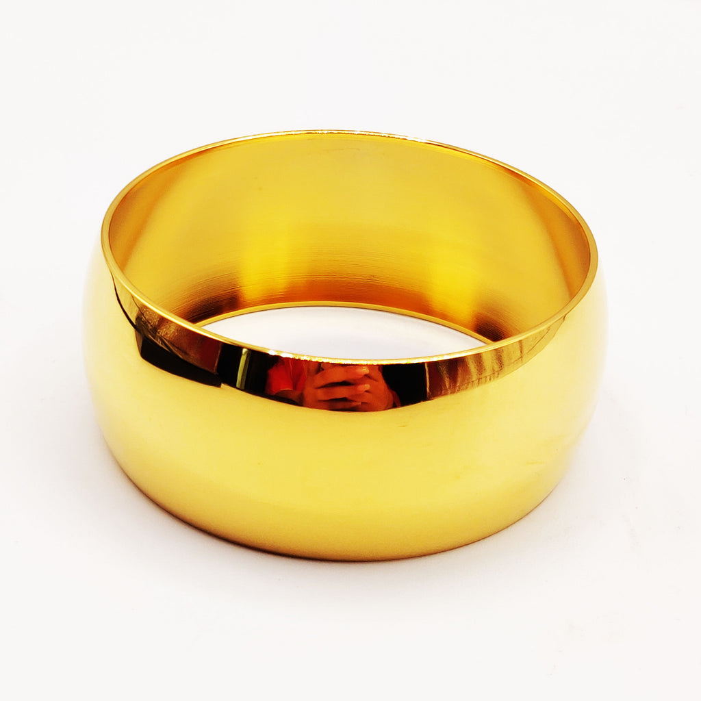 Bracelet Rigide Large Bombé Luxe