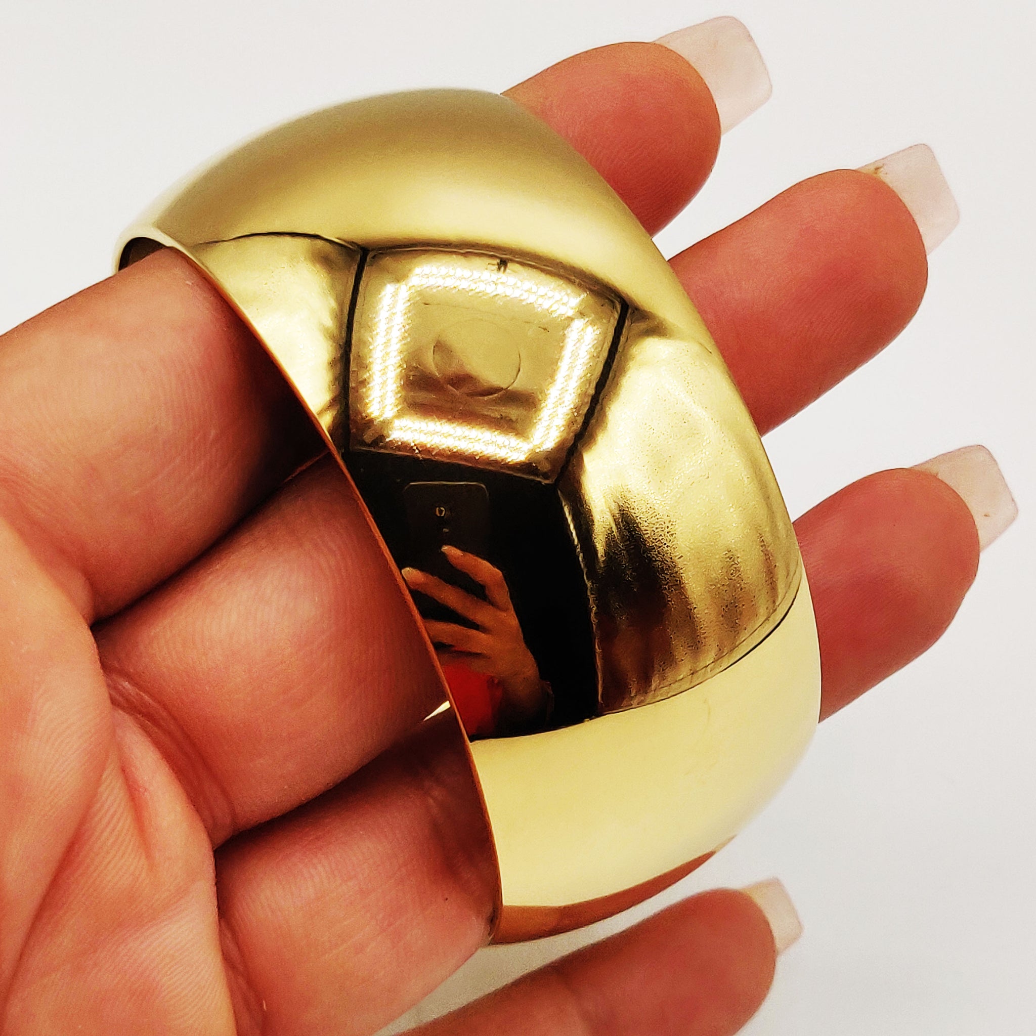 Bracelet Rigide Large Bombé Luxe