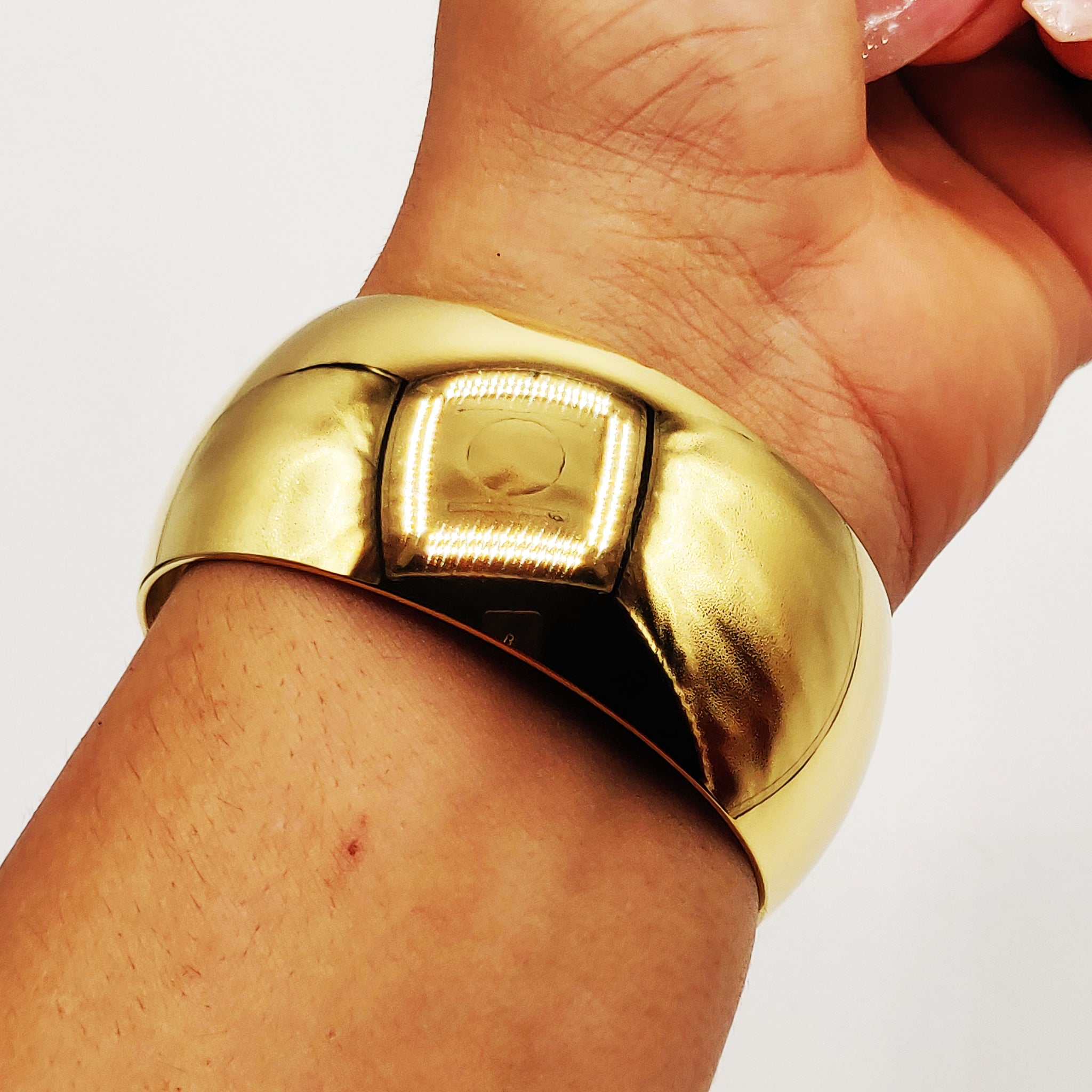 Bracelet Rigide Large Bombé Luxe