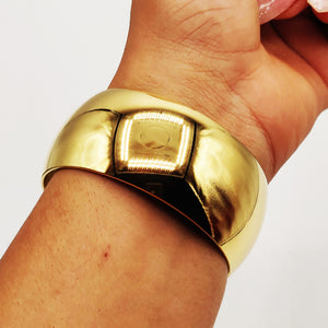 Bracelet Rigide Large Bombé Luxe